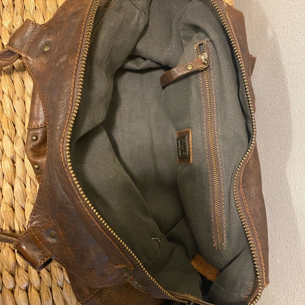 Frye Rich Brown Leather Studded Shoulder Bag - Picture 7 of 11